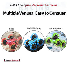 NEW UPGRADED REMOTE CONTROL STUNT CAR - GREEN