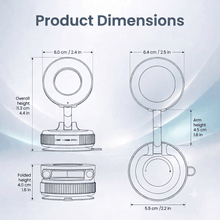 SnapLock™ Pro Vacuum Suction Magnetic Phone Holder