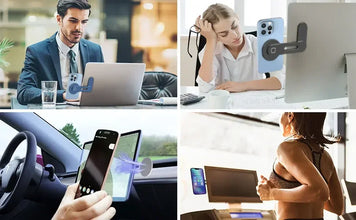 Magnetic Laptop Phone Holder
