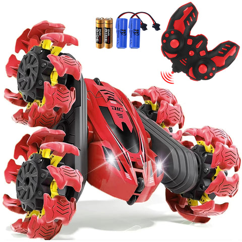 NEW UPGRADED REMOTE CONTROL STUNT CAR - RED